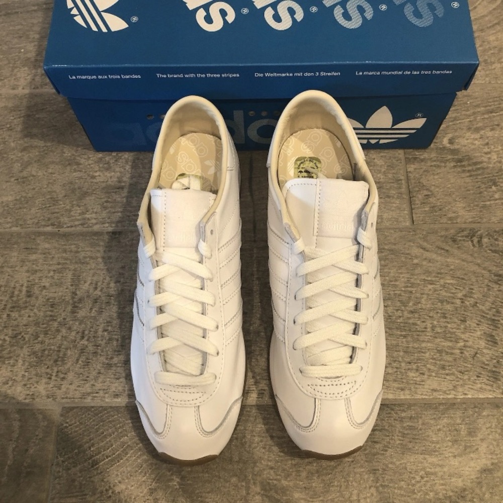 New Adidas Original Country Japan Sneakers Cloud White Gum Men Shoes Multi Sizes - Picture 6 of 7